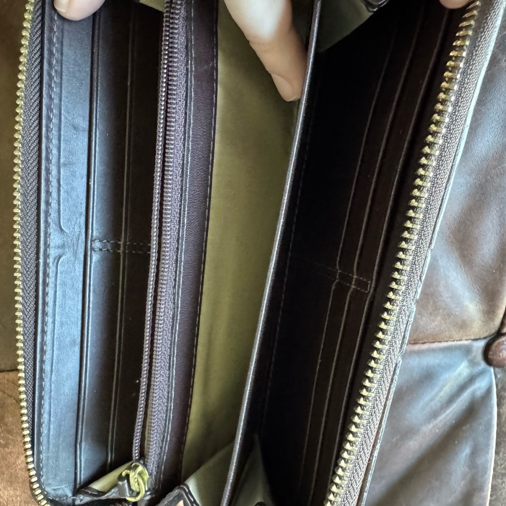 Coach Leather and Canvas Wallet - Picture 8 of 9